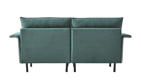 HQ-282 Sofa Couch, Suede Mid-Century Tufted Love Seat for Living Room