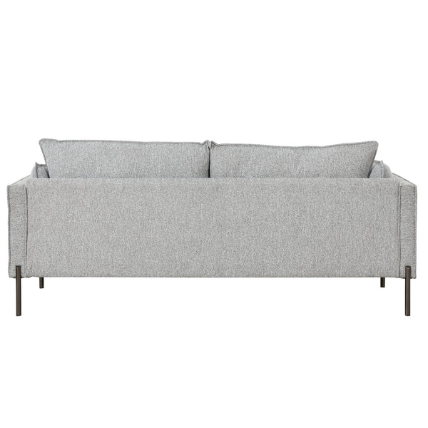 Modern Style 3 Seat Sofa Linen Fabric Upholstered Couch Furniture 3-Seats Couch for Different Spaces; Living Room; Apartment