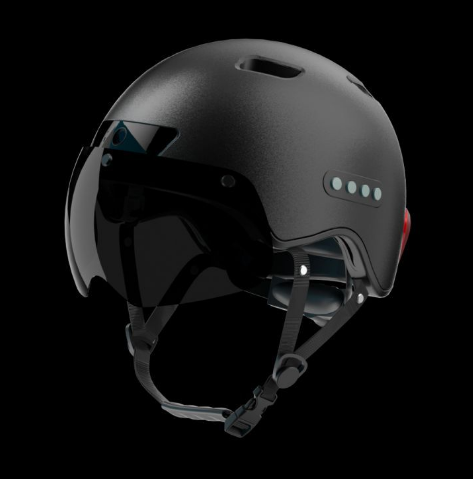 PS02D-1080P  Bicycle/Motorcycle Smart Bluetooth Helmet (W/H BT Speaker, Camera, Brake Light, Intercom Headset).