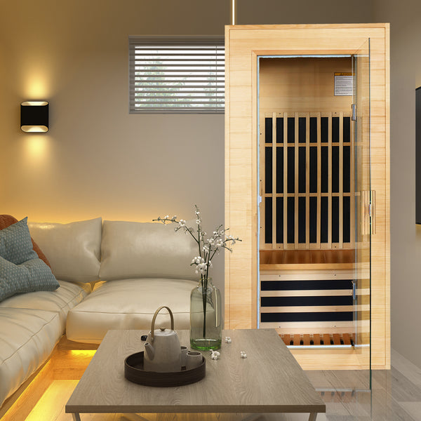 Single Graphene Far Infrared Sauna Room Dual Audio Bluetooth