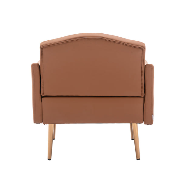 Accent Chair ,leisure single sofa with Rose Golden feet