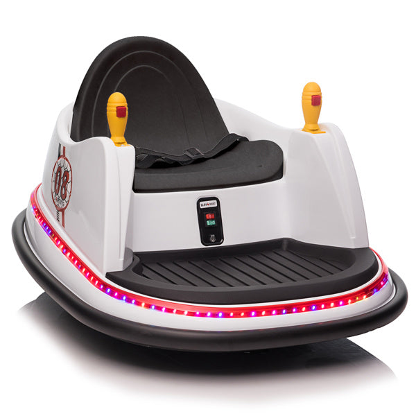 LEADZM 6V 7A.h Bumper Car White