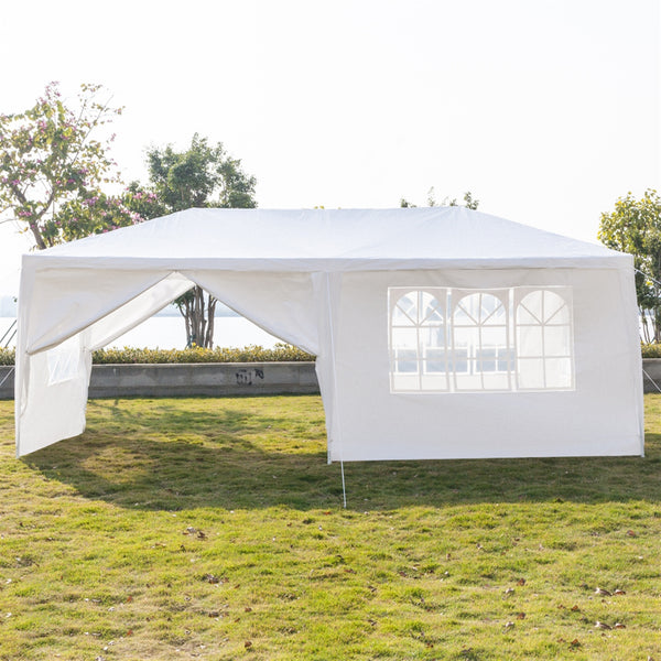 10" x 20" Outdoor Party Wedding Tent Canopy Camping Gazebo Storage BBQ Shelter Pavilion, 6 Removable Sidewalls (3X6M) YJ