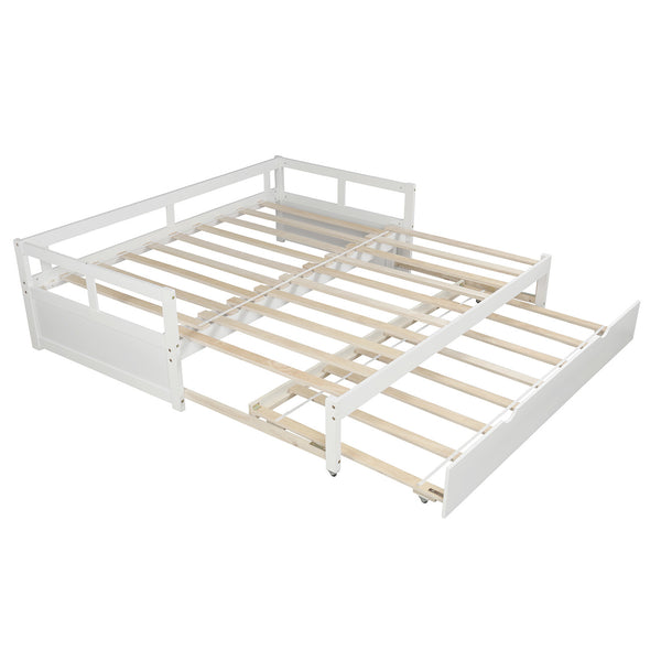 Extending Daybed with Trundle, Wooden Daybed with Trundle