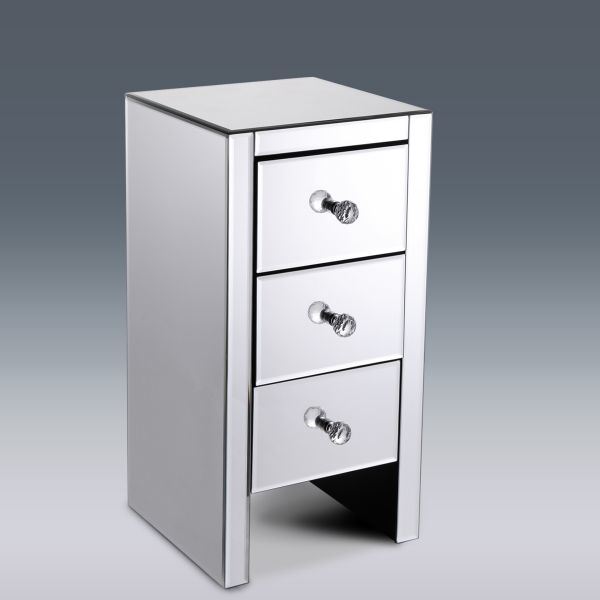 Mirror bedside cabinet-three layers