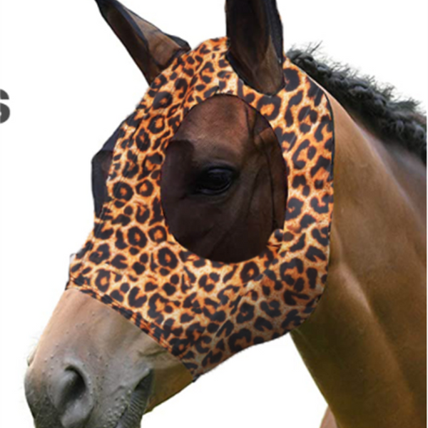 Horse Mask With Ultra Light UV For Horse; Pattern Horse Mask With Ears Cover; Soft Mesh Horse Masks