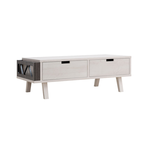 ID USA 212961CT Coffee Table White Oak & Distressed Grey