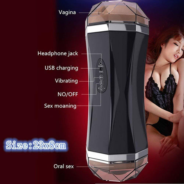 3 in 1 Male Masturbators Adult Sex Toys with Realistic Textured Mouth Vagina and Tight Anus, Men's Pocket Pussy Blowjob Stroker Anal Play Sex Toys for Men Masturbation