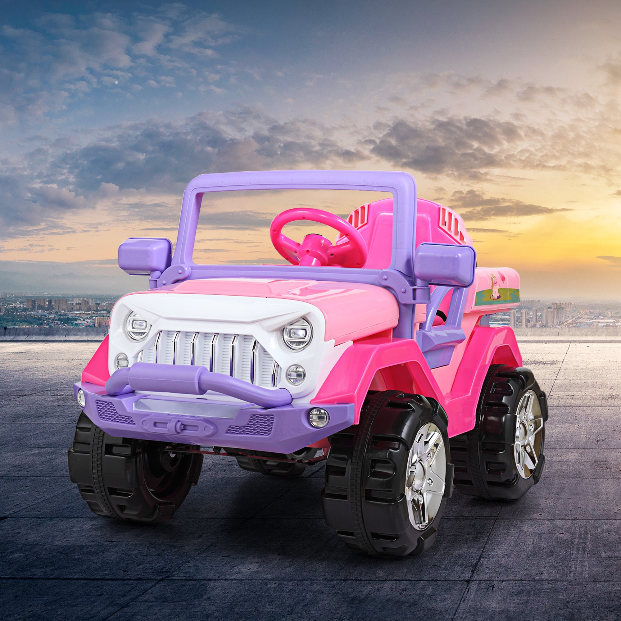 12V Electric Ride On Cars Kids Battery-Powered SUV with Remote Control W/ MP3 Player;  LED Headlights