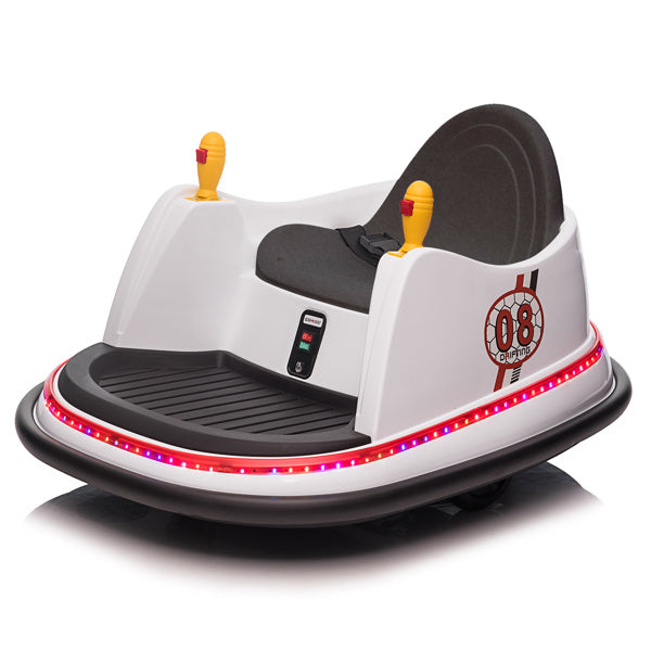 LEADZM 6V 7A.h Bumper Car White