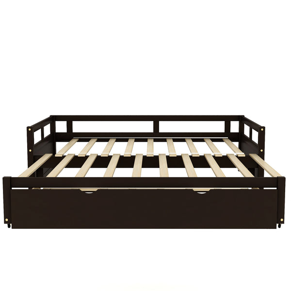 Extending Daybed with Trundle, Wooden Daybed with Trundle