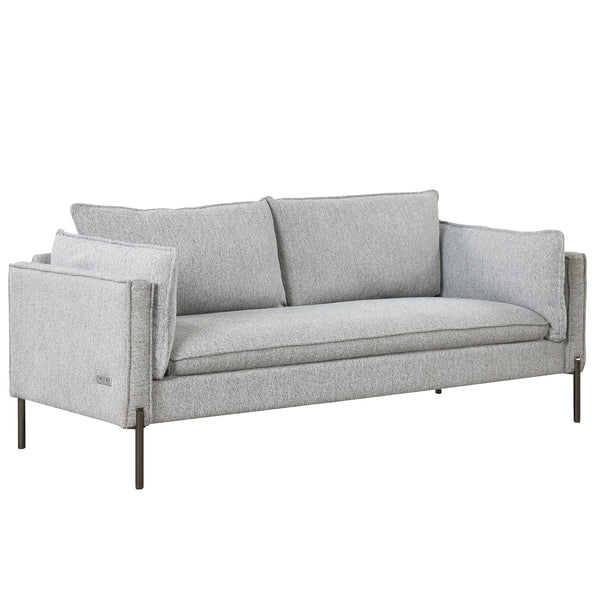 Modern Style 3 Seat Sofa Linen Fabric Upholstered Couch Furniture 3-Seats Couch for Different Spaces; Living Room; Apartment