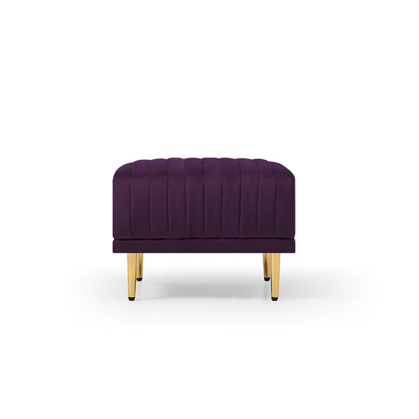 Purple Velvet Ottoman for Modular Sectional Living Room Sofa or Chairsofas.