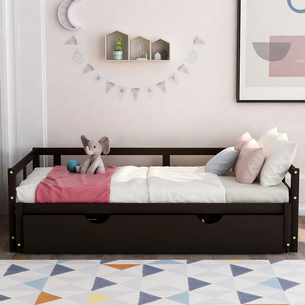 Extending Daybed with Trundle, Wooden Daybed with Trundle