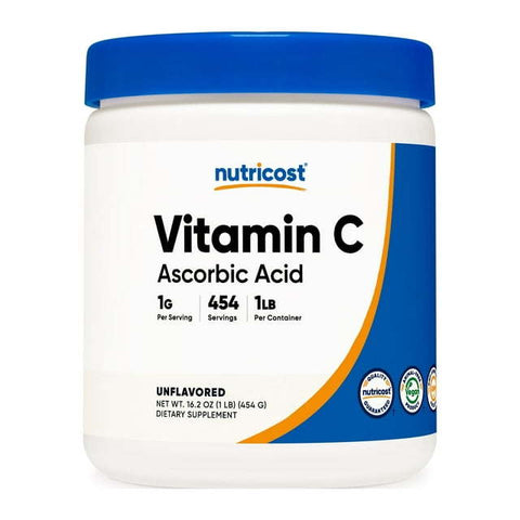 Nutricost Vitamin C Supplement Powder (Pure Ascorbic Acid Powder) .5 lb (8oz)