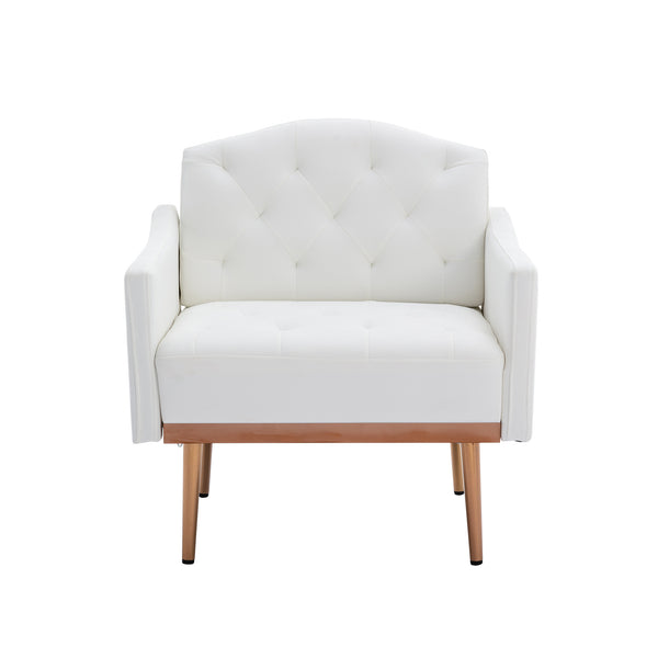 Accent Chair ,leisure single sofa with Rose Golden feet