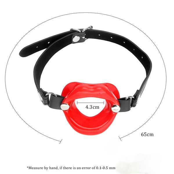 Sex Slave Silicone Lips O Ring Open Mouth Gag Oral Fetish Bdsm Bondage Restraints Erotic Toy Sex Toy for Couples Women Sex Shop