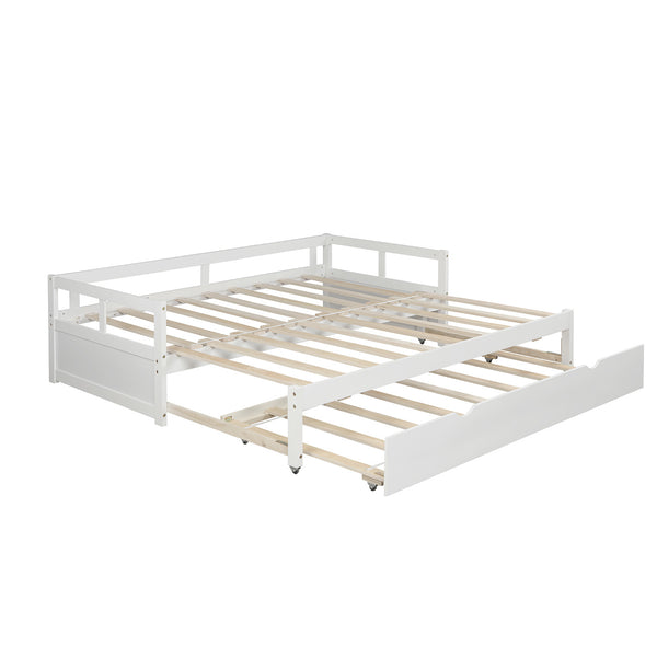 Extending Daybed with Trundle, Wooden Daybed with Trundle