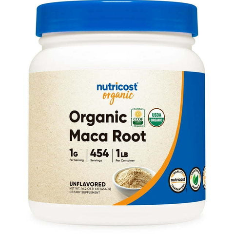 Nutricost Organic Maca Root Powder (454 Grams) - USDA Organic Supplement