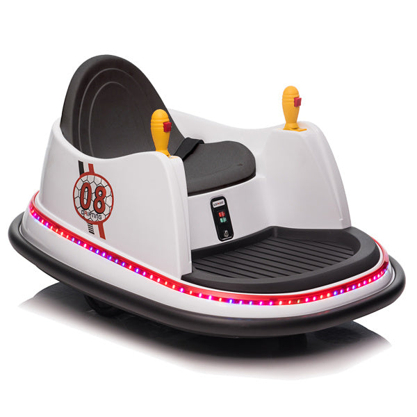 LEADZM 6V 7A.h Bumper Car White