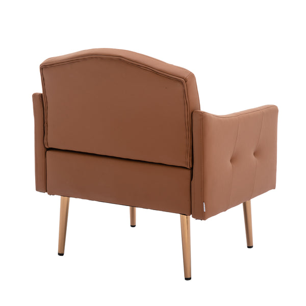 Accent Chair ,leisure single sofa with Rose Golden feet