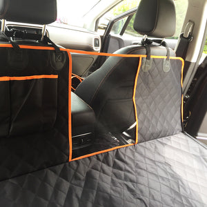 Dog Car Seat Covers for Back Seat of Cars/Trucks/SUV, Waterproof Dog Car Hammock with Mesh Window, Durable Anti-Scratch Nonslip Machine Washable Pet Car Seat Cover