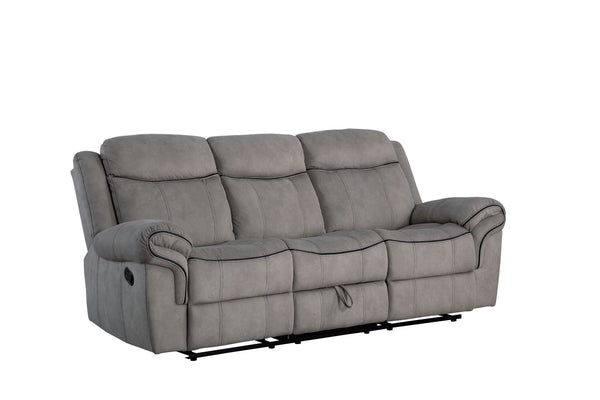 Zubaida Sofa (Glider & Motion), 2-Tone Gray Velvet YJ