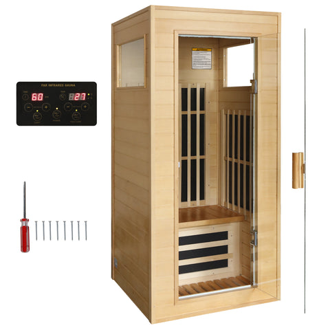 Single Graphene Far Infrared Sauna Room Dual Audio Bluetooth