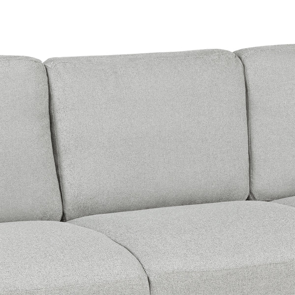 Living Room Furniture chair and 3-seat Sofa (Light Gray)