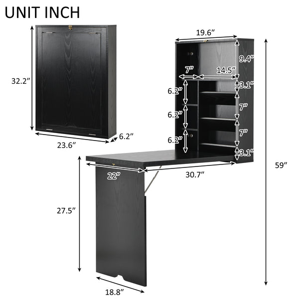 L-Shaped Desk with Bookcase, 59 Inches Corner Computer Desk Gaming Table Workstation with Storage Bookshelf for Home Office YF