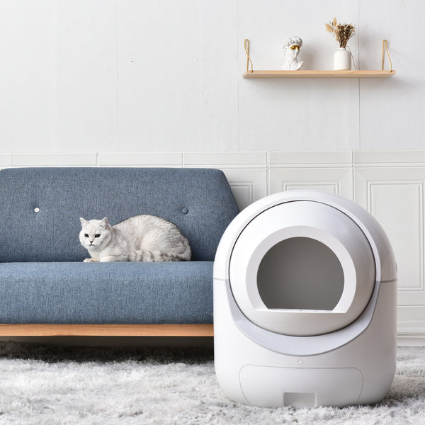 Self -Cleaning Cat Litter Box for Multiple Cats ; Scooping Automatically ; Suitable for all kinds of cat litter; Secure; Odor Removal ; App Control; Support 5G&2.4G WiFi.