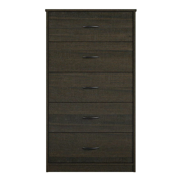 Classic 5 Drawer Dresser;  Dark Oak;  Walnut;  Espresso;  Dove Grey;  Antique Oak;  White