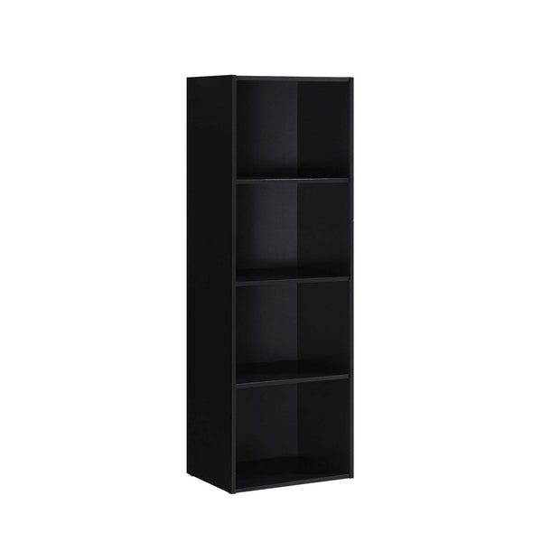 4-Shelf Wood Bookcase