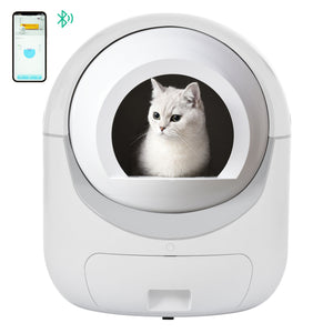 Self -Cleaning Cat Litter Box for Multiple Cats ; Scooping Automatically ; Suitable for all kinds of cat litter; Secure; Odor Removal ; App Control; Support 5G&2.4G WiFi.