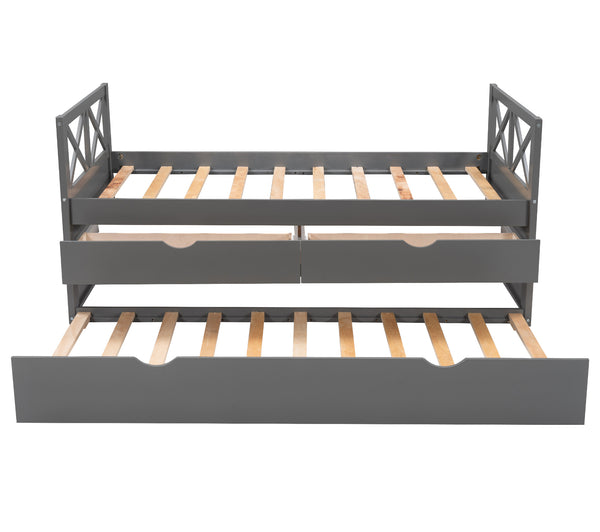 Multi-Functional Daybed with Drawers and Trundle