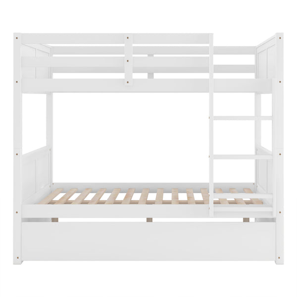 Full Over Full Bunk Bed with Twin Size Trundle