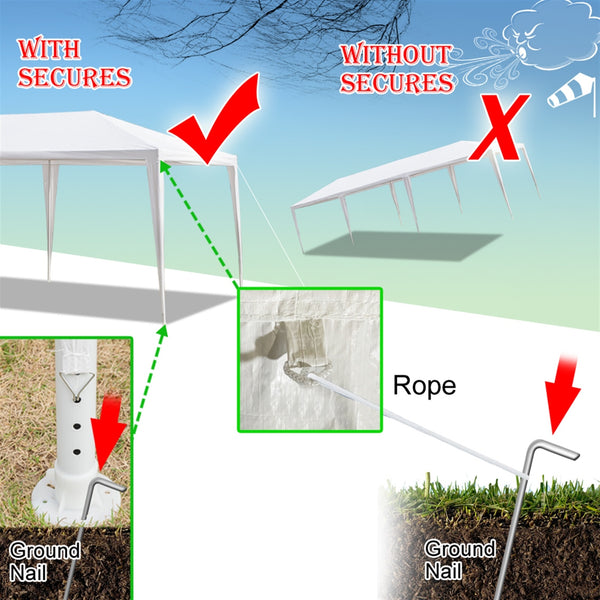 10'x30' Outdoor Canopy Party Wedding Tent,Sunshade Shelter,Outdoor Gazebo Pavilion with 5 Removable Sidewalls Upgraded Thicken Steel Tube