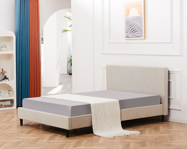 Modern King Size Upholstered Bed