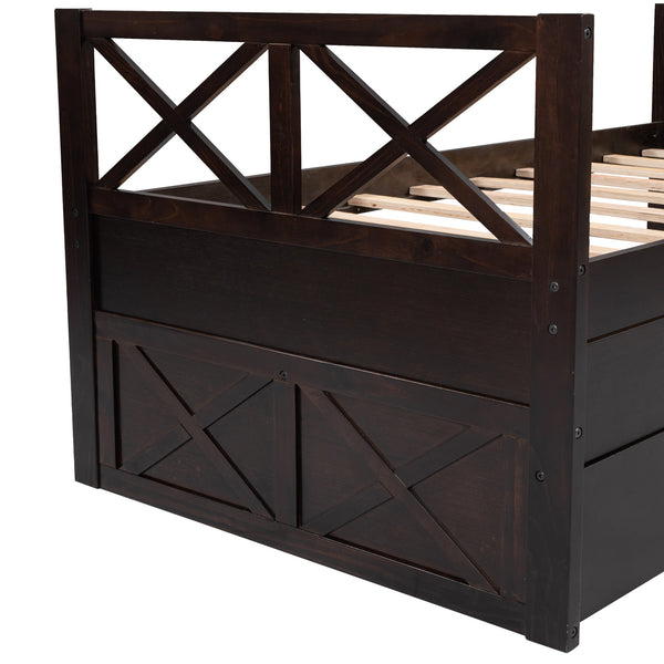 Multi-Functional Daybed with Drawers and Trundle