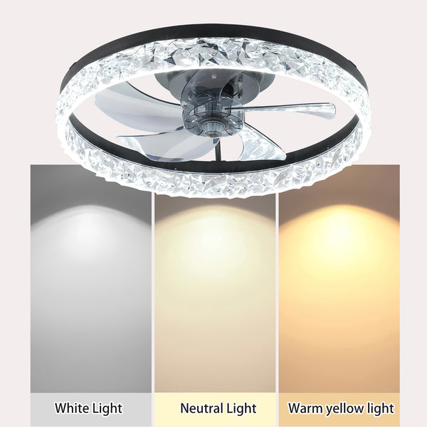 Ceiling Fan with Lights Dimmable LED