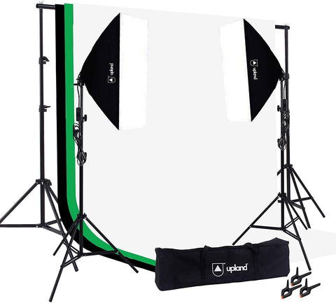 Softbox Lighting Kit, 2 Softbox, Backdrop Support Stand, Backdrops