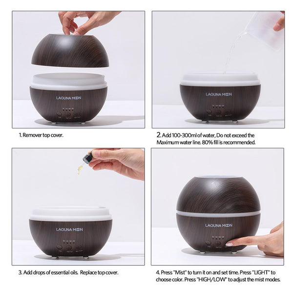 Aroma Diffuser+Essential Oils Top 10/ Set