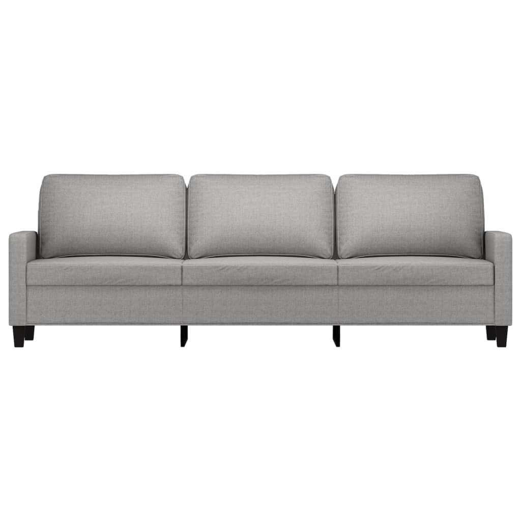 3-Seater Sofa Light Gray 82.7" Fabric