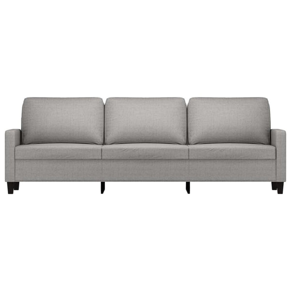 3-Seater Sofa Light Gray 82.7" Fabric